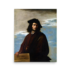 Salvator Rosa poster on a plain backdrop in size 16"x20".