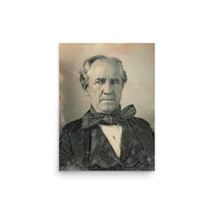 Sam Houston poster on a plain backdrop in size 12"x16".