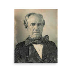 Sam Houston poster on a plain backdrop in size 16"x20".