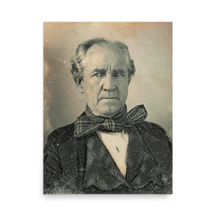 Sam Houston poster on a plain backdrop in size 18"x24".