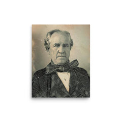 Sam Houston poster on a plain backdrop in size 8"x10".