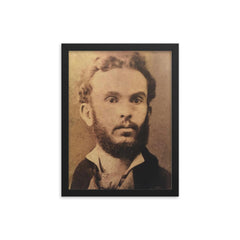 Sami Frasheri framed print on a plain backdrop in size 12"x16".
