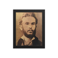 Sami Frasheri framed print on a plain backdrop in size 8"x10".