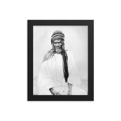Samori Ture framed print on a plain backdrop in size 8"x10".