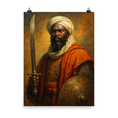 Samori Ture poster on a plain backdrop in size 8"x10".
