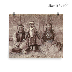 Samson Beaver with Wife Leah and Daughter Frances Louise by Mary Schäffer poster 2