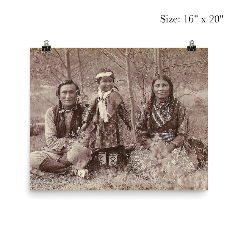 Samson Beaver with Wife Leah and Daughter Frances Louise by Mary Schäffer poster 2