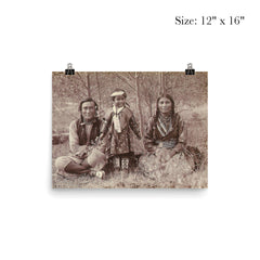 Samson Beaver with Wife Leah and Daughter Frances Louise by Mary Schäffer poster 3