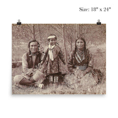 Samson Beaver with Wife Leah and Daughter Frances Louise by Mary Schäffer poster 5