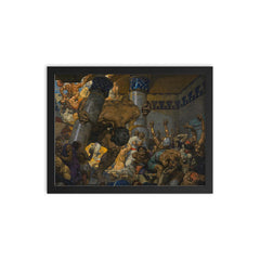 Samsons Rache by Alexander Rothaug framed print on a plain backdrop in size 12"x16".