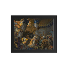 Samsons Rache by Alexander Rothaug framed print on a plain backdrop in size 8"x10".