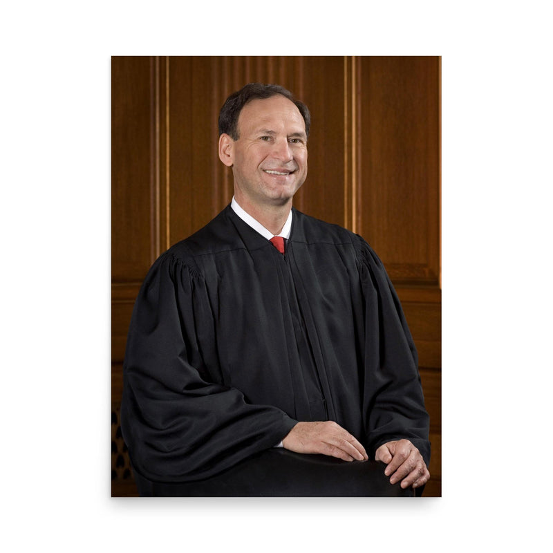 Samuel Alito poster on a plain backdrop in size 18