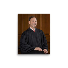 Samuel Alito poster on a plain backdrop in size 8"x10".