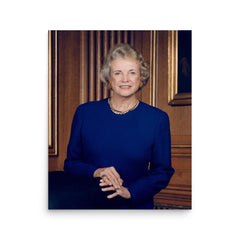 Sandra Day OConnor poster on a plain backdrop in size 16"x20".