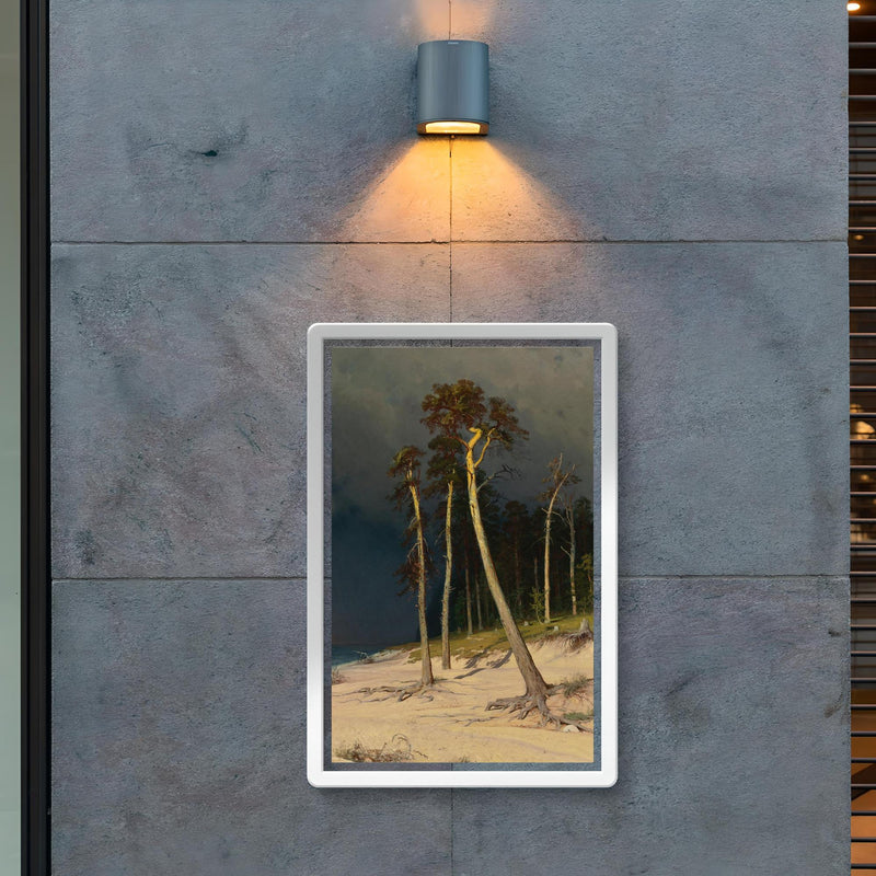 Sandy Coastline by Ivan Ivanovich Shishkin poster 2