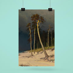 Sandy Coastline by Ivan Ivanovich Shishkin poster 6