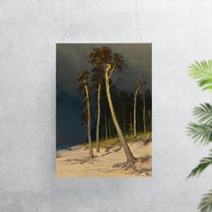 Sandy Coastline by Ivan Ivanovich Shishkin poster 7