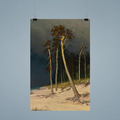 Sandy Coastline by Ivan Ivanovich Shishkin poster 9