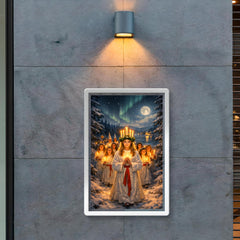 Sankta Lucia procession through Nordic darkness poster 2