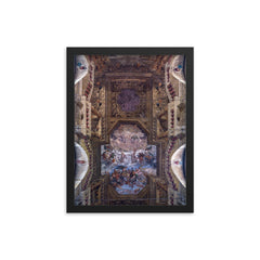 Santi Faustino e Giovita by Tommaso Sandrino framed print on a plain backdrop in size 12"x16".