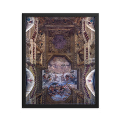 Santi Faustino e Giovita by Tommaso Sandrino framed print on a plain backdrop in size 16"x20".