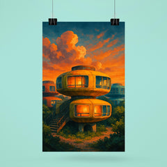 Sanzhi UFO Houses Taiwan poster 6