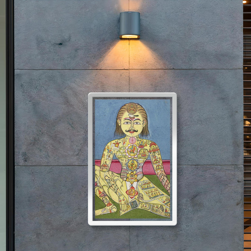 Sapta Chakra Kundalini yoga print, 1899 poster 2