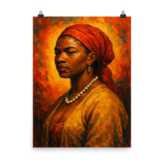 Sarah Baartman poster on a plain backdrop in size 8"x10".