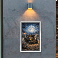 SAS jeep raid in North African moonlight poster 2