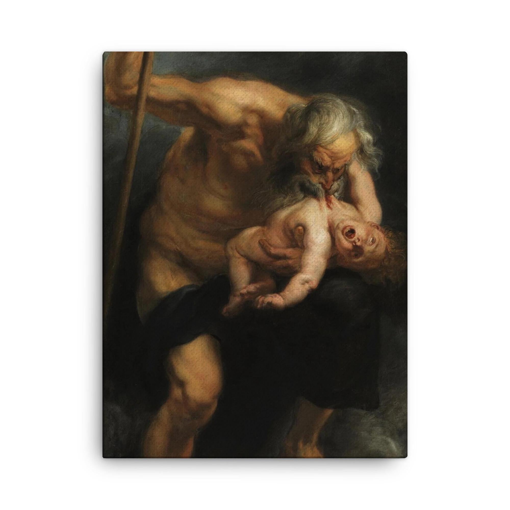 Saturn Devouring His Son Canvas Print by Peter Paul Rubens 1636 – Dram ...
