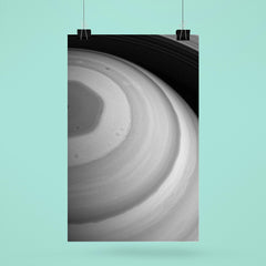 Saturns north-pole hexagon storm  Hubble 2020 poster 6