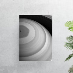 Saturns north-pole hexagon storm  Hubble 2020 poster 7