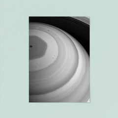 Saturns north-pole hexagon storm  Hubble 2020 poster 8