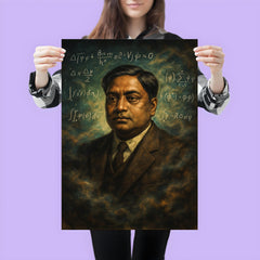 Satyendra Nath Bose amid quantum blackboard haze poster 3