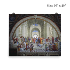 School of Athens by Raphael poster 2