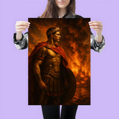 Scipio Africanus before burning Carthaginian horizon poster 3