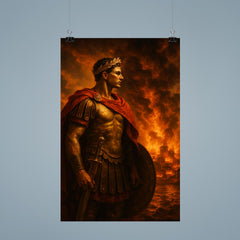Scipio Africanus before burning Carthaginian horizon poster 9