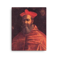 Scipione Rebiba canvas print on a plain backdrop in size 16"x20".
