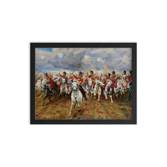 Scotland Forever! by Elizabeth Thompson framed print on a plain backdrop in size 12"x16".