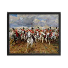 Scotland Forever! by Elizabeth Thompson framed print on a plain backdrop in size 16"x20".