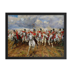 Scotland Forever! by Elizabeth Thompson framed print on a plain backdrop in size 18"x24".