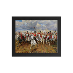 Scotland Forever! by Elizabeth Thompson framed print on a plain backdrop in size 8"x10".