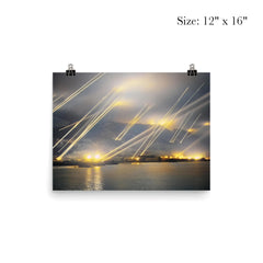 Searchlights and Anti-Aircraft Guns Over Gibraltar, November 20, 1942 poster 3