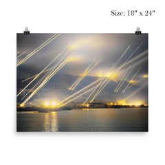 Searchlights and Anti-Aircraft Guns Over Gibraltar, November 20, 1942 poster 5