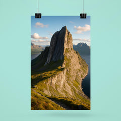 Segla Peak Senja Norway poster 6
