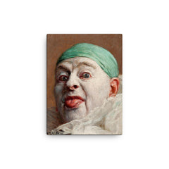 Self Portrait by Armand Henrion canvas print on a plain backdrop in size 12"x16".