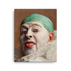 Self Portrait by Armand Henrion canvas print on a plain backdrop in size 16"x20".