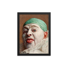 Self Portrait by Armand Henrion framed print on a plain backdrop in size 12"x16".