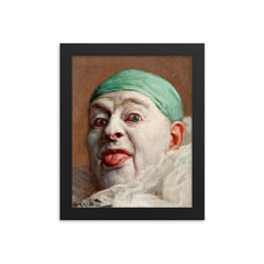 Self Portrait by Armand Henrion framed print on a plain backdrop in size 8"x10".