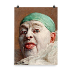 Self Portrait by Armand Henrion poster on a plain backdrop in size 8"x10".